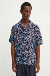 Desigual camasa din bumbac ALFREDO barbati, culoarea albastru marin, relaxed, 24WMCW01 9BYH-KDM088_59X (24WMCW01)