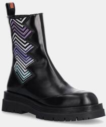 Missoni botine Kaya femei, culoarea negru, cu toc plat, MW50_050 9BYH-OBD3S9_99X (MW50.050)