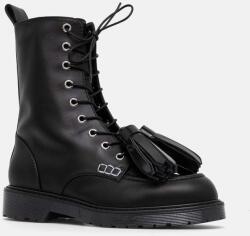JW Anderson botine Tassel femei, culoarea negru, cu toc plat, ANW43001A 9BYH-OBD1Y8_99X (ANW43001A.999)