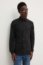 Diesel camasa S-FITTY-A barbati, culoarea negru, cu guler clasic, slim, A14635.0QFAV 99KK-KDM0HA_99X (A14635.0QFAV)