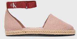 Calvin Klein Jeans espadrile ANKLE ESPADRILLE culoarea bej, YW0YW01027 PPYX-OBD0CL_39X (YW0YW01027)