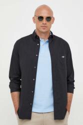 Gant camasa din bumbac barbati, culoarea negru, cu guler button-down, regular 9BYX-KDM0B4_99X (3000100)