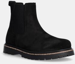Birkenstock botine din piele intoarsa Highwood Slip On Mid femei, culoarea negru, cu toc plat, 1028187 9BYH-OBD1G5_99X (1028187)