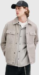 AllSaints camasa din velur CASTLEFORD culoarea gri, cu guler clasic, relaxed, M084OB 9BYH-KDM0JN_09X (M084OB)