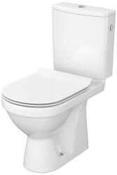 Cersanit Set vas WC cu rezervor si capac duroplast slim si soft close, cu alimentare laterala si evacuare veritcala, ZIP SimpleOn Cersanit (K121-014)