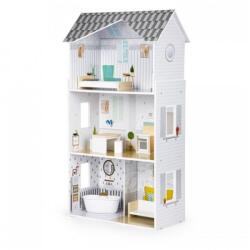 ECOTOYS Casuta de papusi Grace din lemn cu mobilier EDI8210 Casuta papusi