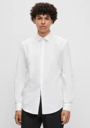 HUGO BOSS Cu mânecă lungă Bumbac Cămașă în Linie ingusta White. 50495092-199 (50495092-199)
