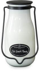 Milkhouse Candle MILKHOUSE CANDLE Tiki Beach Lumanare parfumata cu flori Sticla de lapte mare 396g,