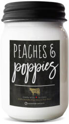 Milkhouse Candle MILKHOUSE CANDLE Lumanare parfumata cu piersici si maci Borcan Farmhouse (368 g),