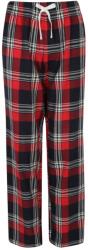 SF (Skinnifit) Pantaloni de pijama din flanelă pentru femei - Roșie / albastru închis | M (SK083-1000224157)