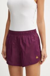 United Colors of Benetton pantaloni scurti femei, culoarea violet, neted, high waist, 4TQM3900A 9BYH-SZD01T_49X (4TQM3900A)