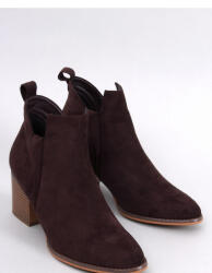 Inello Botine cu toc Inello, Model 184482, Maro