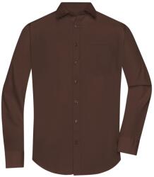 James & Nicholson (Daiber) Cămașă cu mânecă lungă pentru bărbați JN678 - Maro | XXL (1-JN678-1760018)