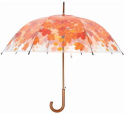 Esschert Design Umbrelă transparentă Esschert Design Ambiance Birdcage Fall Leaves, ⌀ 93 cm