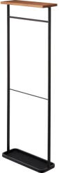 YAMAZAKI Suport de umbrele cu raft din lemn Yamazaki Tower, negru
