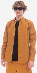 Norse Projects cămașă din bumbac Anton Light Twill bărbați, culoarea portocaliu, cu guler button-down, regular N40.0790. 8127-8127 PPYX-KDM0U0_22X (N40.0790.8127)