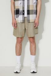 Corridor pantaloni scurți din in culoarea verde DS0072. O-OLIVE PPYX-SZM13S_91X (DS0072.O)