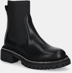 Steve Madden ghete chelsea de piele Offline femei, culoarea negru, cu platforma, SM11003485 9BYH-OBD3NR_99X (SM11003485.017)