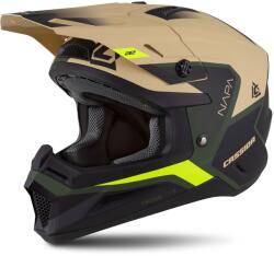 Cassida Casca motocross Cassida Cross Cup 2 Napa mat-verde nisip-galben fluo-negru (AIM140-2384)