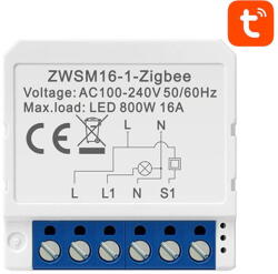 Avatto Releu inteligent Smart ZigBee In-wall Switch ZWSM16-W1 TUYA (30867) - vexio