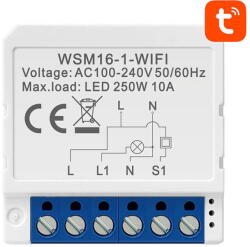 Avatto Intrerupator WSM16-W1 TUYA Smart In-wall Wi-Fi Switch (30857) - 24mag
