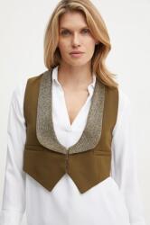 Weekend Max Mara vesta din amestec de lana culoarea verde, un singur rand de nasturi, 2425156016600 9BYH-KZD06N_87X (2425156016600)