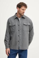 Benetton camasa din bumbac barbati, culoarea gri, cu guler clasic, regular, 5E5YUQ04Z 9BYH-KDM06Z_90X (5E5YUQ04Z)