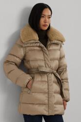 Ralph Lauren geaca de puf femei, culoarea bej, de iarna, 297957500 9BYH-KUD0UK_08X (297957500)