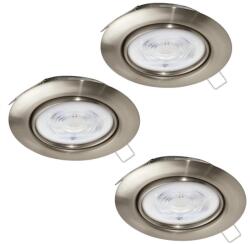 EGLO SET 3x corp de iluminat LED încastrat Eglo 901757 FAVAZZINA 1xGU10/4W/230V crom (EG901757)