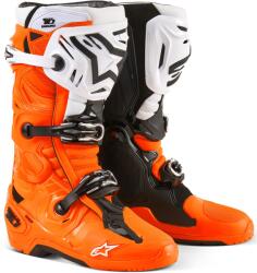 Alpinestars Cizme moto Alpinestars Tech 10 Enduro portocaliu fluo-negru-alb (AIM130-590)
