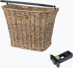 Basil Coș de bicicletă față Basil Bremen Rattan Look KF+KF Ahead Stem Holder seagrass