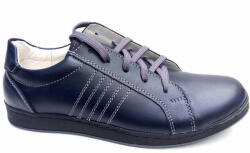 Anibo Shoesh Pantofi barbati sport din piele naturala bleumarin ADTIMBL