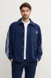 Adidas cămașă din lână culoarea albastru marin, cu guler clasic, regular, IX5217 9BYH-KDM0KD_59X (IX5217)