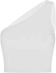 SF (Skinnifit) Top damă pe un umăr - Albă | S (SK116-1000387632)