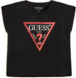 GUESS K T-Shirt Pentru copii Cropped Ss Tshirt_Core J81I15J1311 jblk jet black a996 (J81I15J1311 jblk jet black a996)