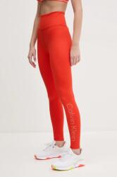 Calvin Klein Performance edzős legging piros, sima, LVGWS5L612 - piros XL
