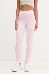 adidas legging Essentials Linear rózsaszín, női, nyomott mintás, JD3156 - rózsaszín M