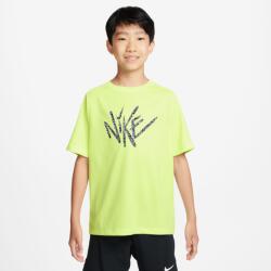 Nike Dri-FIT Multi Older Kids Short-Sleeve Top S | Unisex | Tricouri | Galben | HJ3768-736 (HJ3768-736)