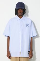 AMBUSH camasa din bumbac Emblem Striped S/S Shirt barbati, cu guler clasic, relaxed, BMGG001S24FAB PPYH-KDM0LP_55X (BMGG001S24FAB0024445)