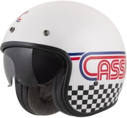 Cassida de motociclete Cassida Oxygen 2.0 Rondo open face alb-roșu-albastru-negru perlat (AIM140-2409)