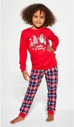 Cornette Pijama fete 1-8 ani, colectia familie, Cornette G594-147 Gnomes (Culoare: Rosu, Marime: 110-116)