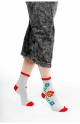 Steven Sosete dama cu model folk - Steven S118K035 gri melange (Culoare: Gri, Marime: 35-37)