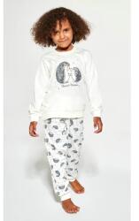 Cornette Pijama fete 1-8 ani, colectia mama-fiica, Cornette G977-142 Forest Dreams (Culoare: Ecru, Marime: 110-116)