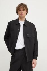 Calvin Klein camasa din bumbac barbati, culoarea negru, regular, J30J326724 PPYA-KUM028_99X (J30J326724)