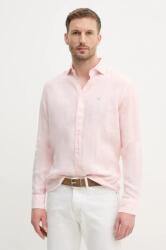 Hackett camasa de in barbati, culoarea roz, cu guler clasic, regular, HM3010266 PPYA-KDM0RA_03X (HM3010266)