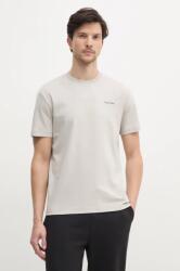 Calvin Klein tricou din bumbac barbati, culoarea gri, neted, K10K109894 9BYX-TSM01U_09C (K10K109894)