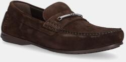 Calvin Klein mocasini din piele intoarsa DRIVER W/ NY BIT SUE barbati, culoarea maro, HM0HM01759 PPYA-OBM1B5_89X (HM0HM01759)