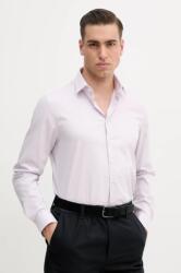 Calvin Klein camasa barbati, culoarea roz, cu guler clasic, slim, K10K114298 PPYA-KDM0JI_04X (K10K114298)
