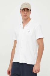 Ralph Lauren cămașă bărbați, culoarea alb, cu guler clasic, regular 710899170 PPYX-KDM0D6_00X (710899170)