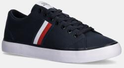 Tommy Hilfiger tenisi TH HI VULC LOW CORE STRIPES MESH barbati, culoarea albastru marin, FM0FM05393 PPYA-OBM0I9_59X (FM0FM05393)